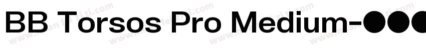BB Torsos Pro Medium字体转换